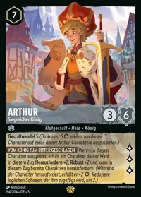 Arthur - Siegreicher König 194 – Himmelsleuchten, Lorcana-Karte Deutsch