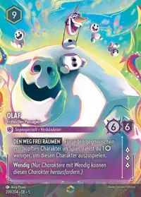 Olaf - Fröhlicher Passagier 209/204 – Himmelsleuchten, Lorcana-Karte Deutsch