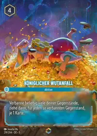 Königlicher Wutanfall 219/204 – Himmelsleuchten, Lorcana-Karte Deutsch