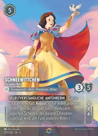 Schneewittchen - Ein gutes Herz 220/204 – Himmelsleuchten, Lorcana-Karte Deutsch