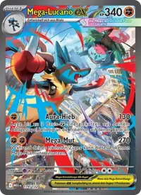Mega-Lucario-ex 179/132 – Mega-Entwicklung (MEG), Pokémon-Karte Deutsch