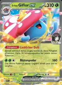 Erikas Giflor-ex 003/217 – Erhabene Helden (ASC), Pokémon-Karte Deutsch