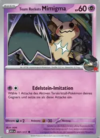 Team Rockets Mimigma 097/217 – Normal, Pokémon-Karte Deutsch