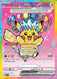 Pikachu-ex 277/217 – Erhabene Helden (ASC), Pokémon-Karte Deutsch
