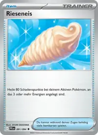 Rieseneis 091/094 – Fatale Flammen (PFL), Pokémon-Karte Deutsch