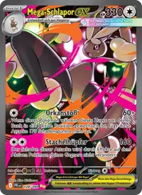 Mega-Schlapor-ex 128/094 – Fatale Flammen (PFL), Pokémon-Karte Deutsch