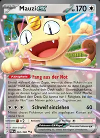 Mauzi-ex 062/088 – Optimale Ordnung (POR), Pokémon-Karte Deutsch
