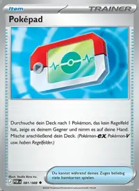 Poképad 081/088 – Optimale Ordnung (POR), Pokémon-Karte Deutsch