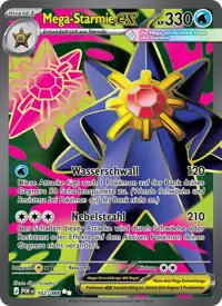 Mega-Starmie-ex 102/088 – Optimale Ordnung (POR), Pokémon-Karte Deutsch