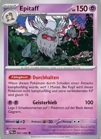 Epitaff 041/084 – Dunkelnacht (PBL), Pokémon-Karte Deutsch