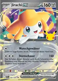 Jirachi-ex 102/128 – 30 Jahre (30C), Pokémon-Karte Deutsch