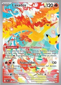 Lavados 130/128 – 30 Jahre (30C), Pokémon-Karte Deutsch