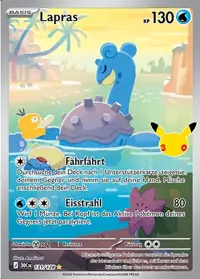 Lapras 131/128 – 30 Jahre (30C), Pokémon-Karte Deutsch
