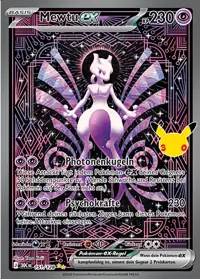Mewtu-ex 151/128 – 30 Jahre (30C), Pokémon-Karte Deutsch