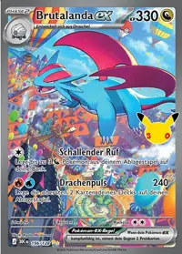 Brutalanda-ex 156/128 – 30 Jahre (30C), Pokémon-Karte Deutsch