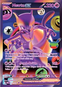 Mewtu-ex 157/128 – 30 Jahre (30C), Pokémon-Karte Deutsch