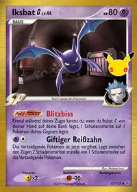 Iksbat G 47/127 – 30 Jahre: Klassische Sammlung, Pokémon-Karte Deutsch