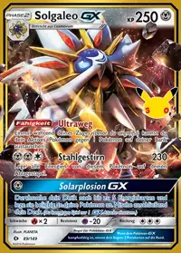 Solgaleo GX 89/149 – 30 Jahre: Klassische Sammlung, Pokémon-Karte Deutsch