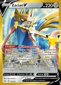Zacian-V 138/202 – 30 Jahre: Klassische Sammlung, Pokémon-Karte Deutsch