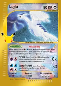 Lugia 149/147 – 30 Jahre: Klassische Sammlung, Pokémon-Karte Deutsch