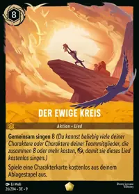 Der ewige Kreis 026 – Mythen, Lorcana-Karte Deutsch
