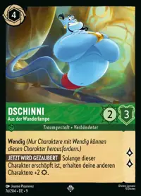 Dschinni - Aus der Wunderlampe 076 – Mythen, Lorcana-Karte Deutsch