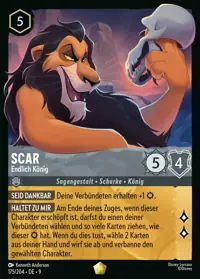 Scar - Endlich König 175 – Mythen, Lorcana-Karte Deutsch