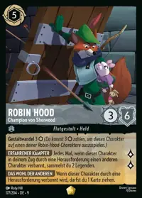 Robin Hood - Champion von Sherwood 177 – Mythen, Lorcana-Karte Deutsch