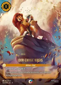 Der ewige Kreis 225/204 – Mythen, Lorcana-Karte Deutsch