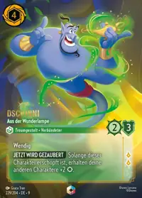 Dschinni - Aus der Wunderlampe 229/204 – Mythen, Lorcana-Karte Deutsch