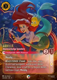 Arielle - Abenteuerlustige Sammlerin 232/204 – Mythen, Lorcana-Karte Deutsch