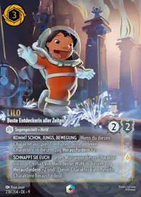 Lilo - Beste Entdeckerin aller Zeiten 238/204 – Mythen, Lorcana-Karte Deutsch