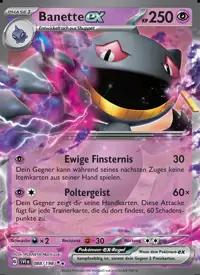 Banette-ex 088/198 – Karmesin & Purpur (SVI), Pokémon-Karte Deutsch