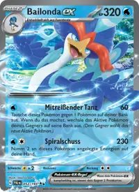 Bailonda-ex 052/193 – Entwicklungen in Paldea (PAL), Pokémon-Karte Deutsch