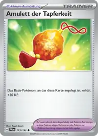 Amulett der Tapferkeit 173/193 – Entwicklungen in Paldea (PAL), Pokémon-Karte Deutsch