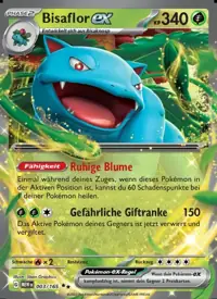 Bisaflor-ex 003/165 – 151 (MEW), Pokémon-Karte Deutsch