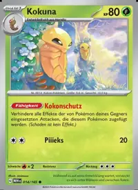 Kokuna 014/165 – 151 (MEW), Pokémon-Karte Deutsch