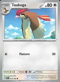 Tauboga 017/165 – 151 (MEW), Pokémon-Karte Deutsch