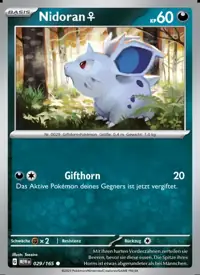Nidoran♀ 029/165 – 151 (MEW), Pokémon-Karte Deutsch