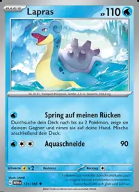 Lapras 131/165 – 151 (MEW), Pokémon-Karte Deutsch