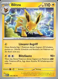 Blitza 135/165 – 151 (MEW), Pokémon-Karte Deutsch