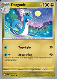 Dragonir 148/165 – 151 (MEW), Pokémon-Karte Deutsch