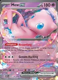 Mew-ex 151/165 – 151 (MEW), Pokémon-Karte Deutsch
