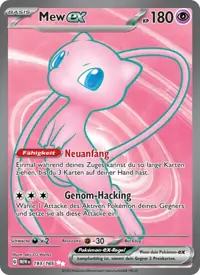 Mew-ex 193/165 – 151 (MEW), Pokémon-Karte Deutsch