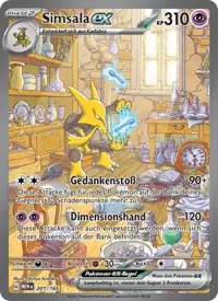 Simsala-ex 201/165 – 151 (MEW), Pokémon-Karte Deutsch