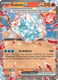 Kubuin-ex 042/197 – Obsidian Flammen (OBF), Pokémon-Karte Deutsch