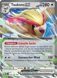 Tauboss-ex 164/197 – Obsidian Flammen (OBF), Pokémon-Karte Deutsch