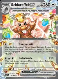 Schlaraffel-ex 179/197 – Obsidian Flammen (OBF), Pokémon-Karte Deutsch