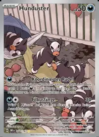 Hunduster 204/197 – Obsidian Flammen (OBF), Pokémon-Karte Deutsch