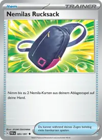 Nemilas Rucksack 083/091 – Paldeas Schicksale (PAF), Pokémon-Karte Deutsch